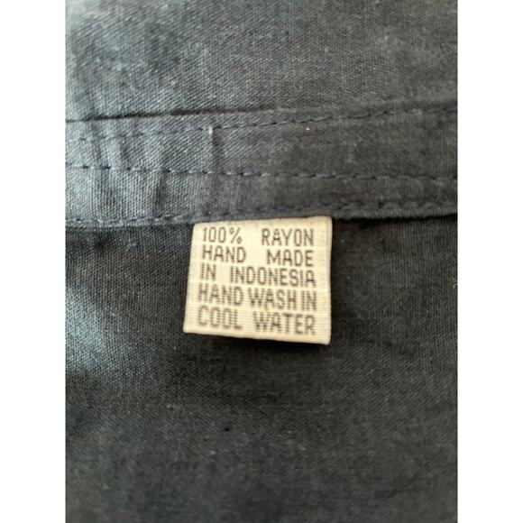 Wide Leg Pants Womens L/XL/XXL Black Drop Crotch Lagenlook Baggy Oversize - Picture 4 of 5